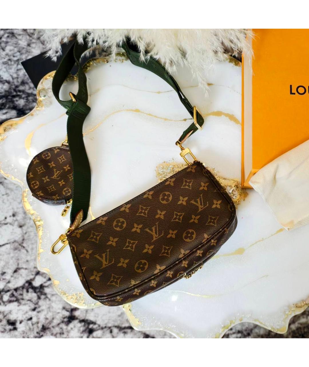 LOUIS VUITTON Коричневая сумка через плечо, фото 3