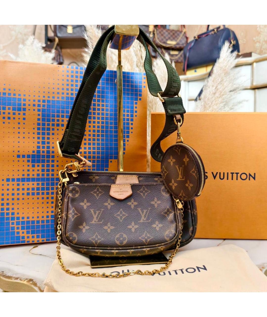 LOUIS VUITTON Коричневая сумка через плечо, фото 9