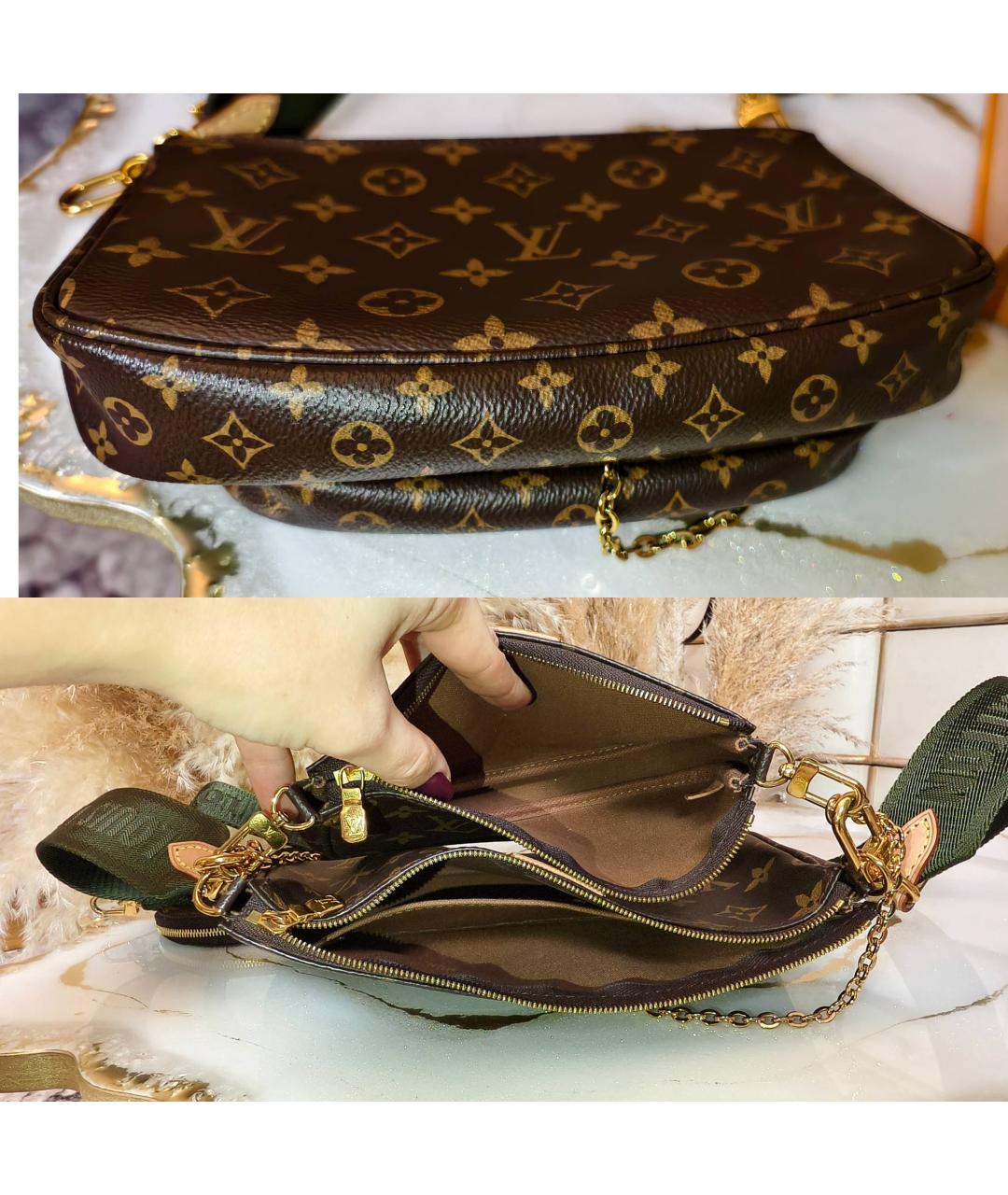 LOUIS VUITTON Коричневая сумка через плечо, фото 7