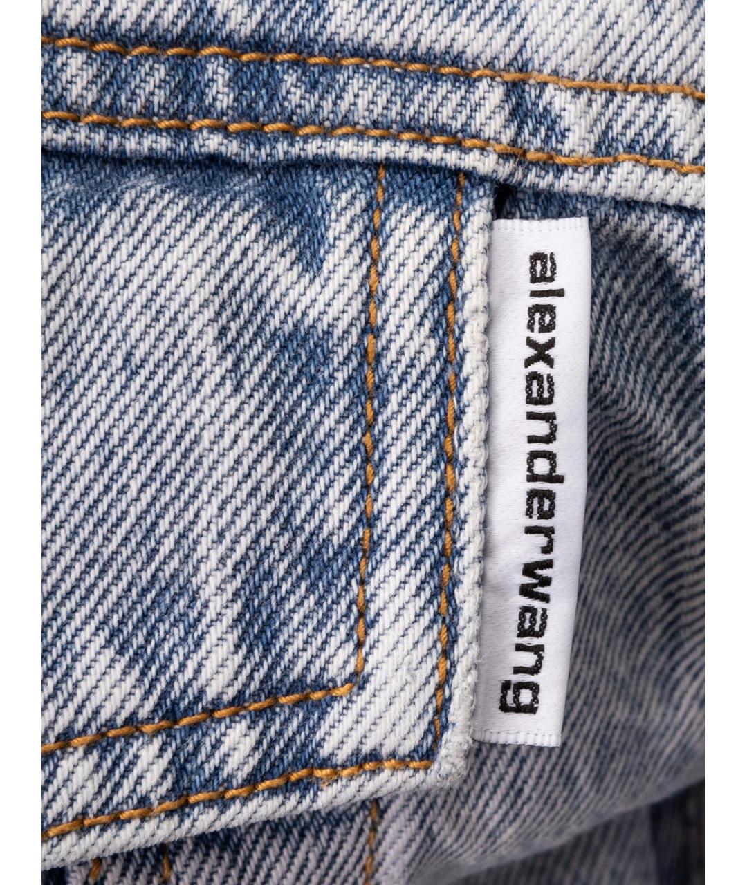 ALEXANDER WANG Голубая хлопковая куртка, фото 4