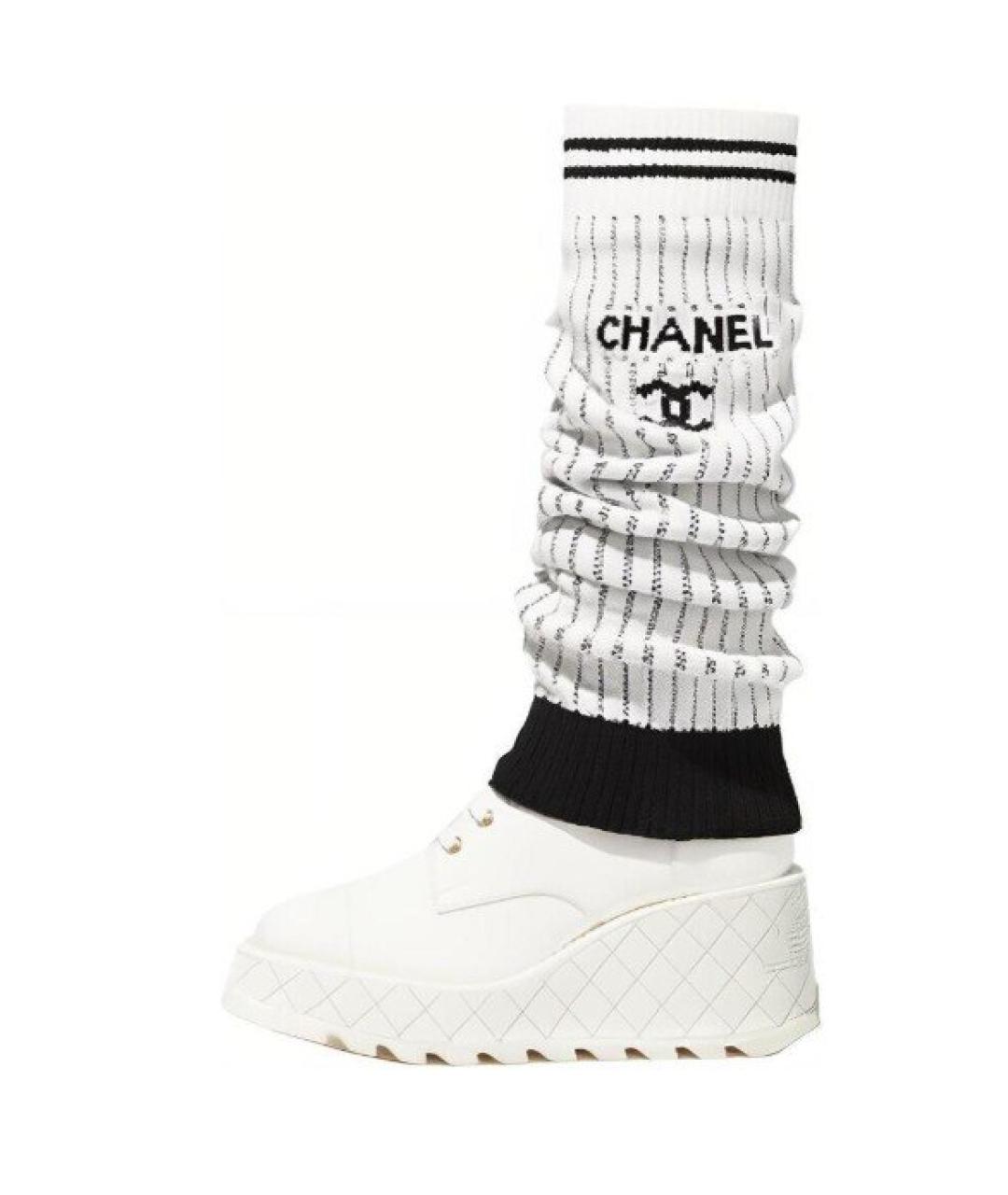 CHANEL Белые носки, чулки и колготы, фото 8