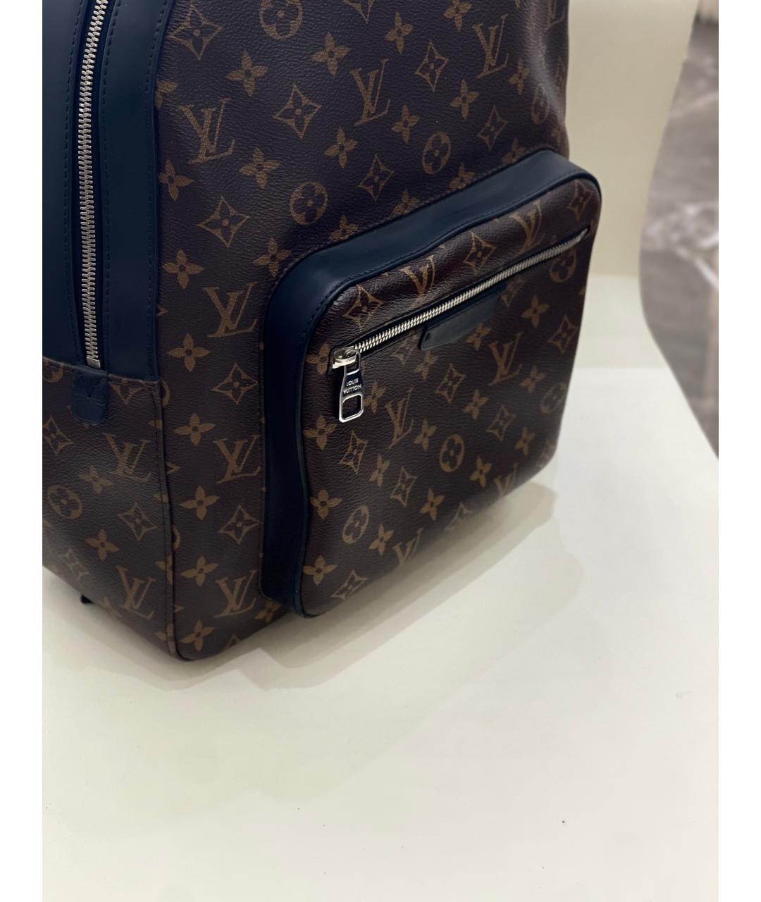 LOUIS VUITTON Черный кожаный рюкзак, фото 6