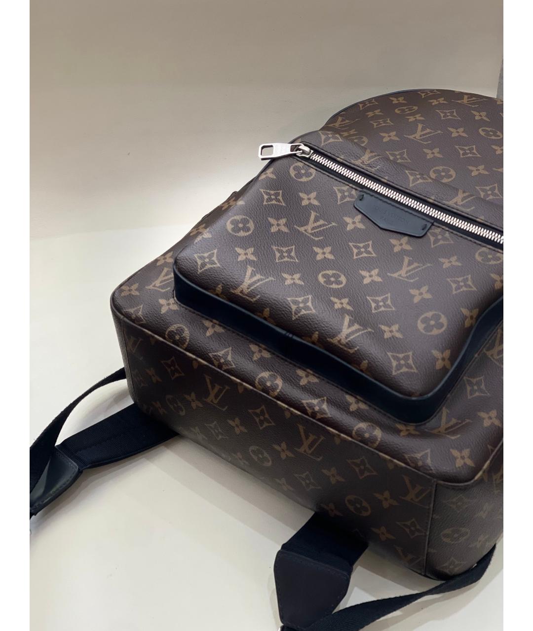 LOUIS VUITTON Черный кожаный рюкзак, фото 4