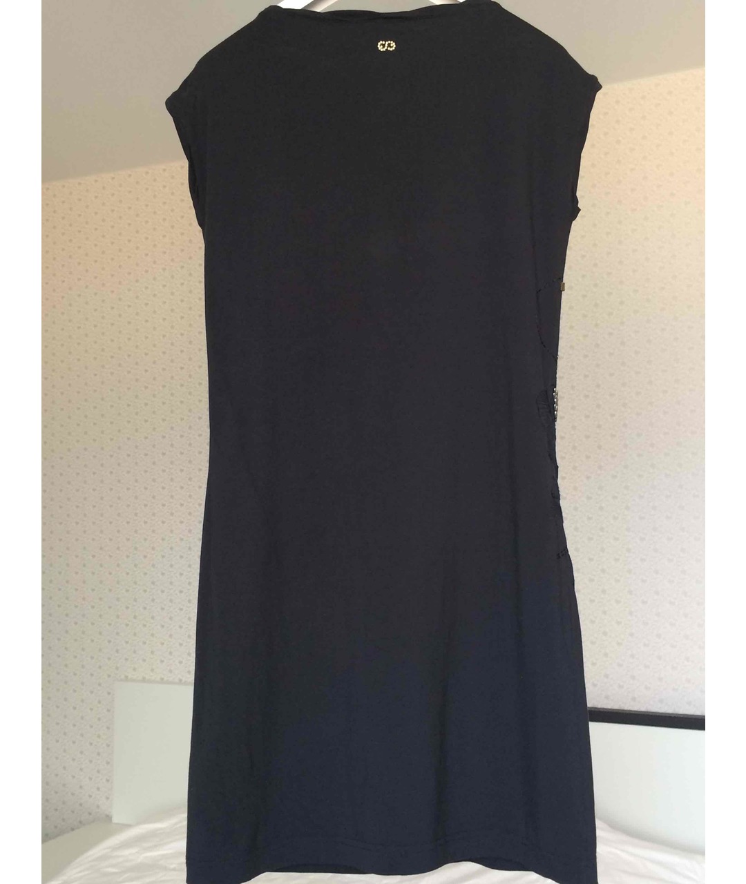 ESCADA Черное хлопко-эластановое повседневное платье, фото 2