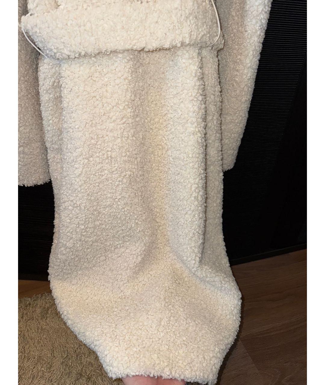 12 STOREEZ Бежевая полиэстеровая шуба, фото 4