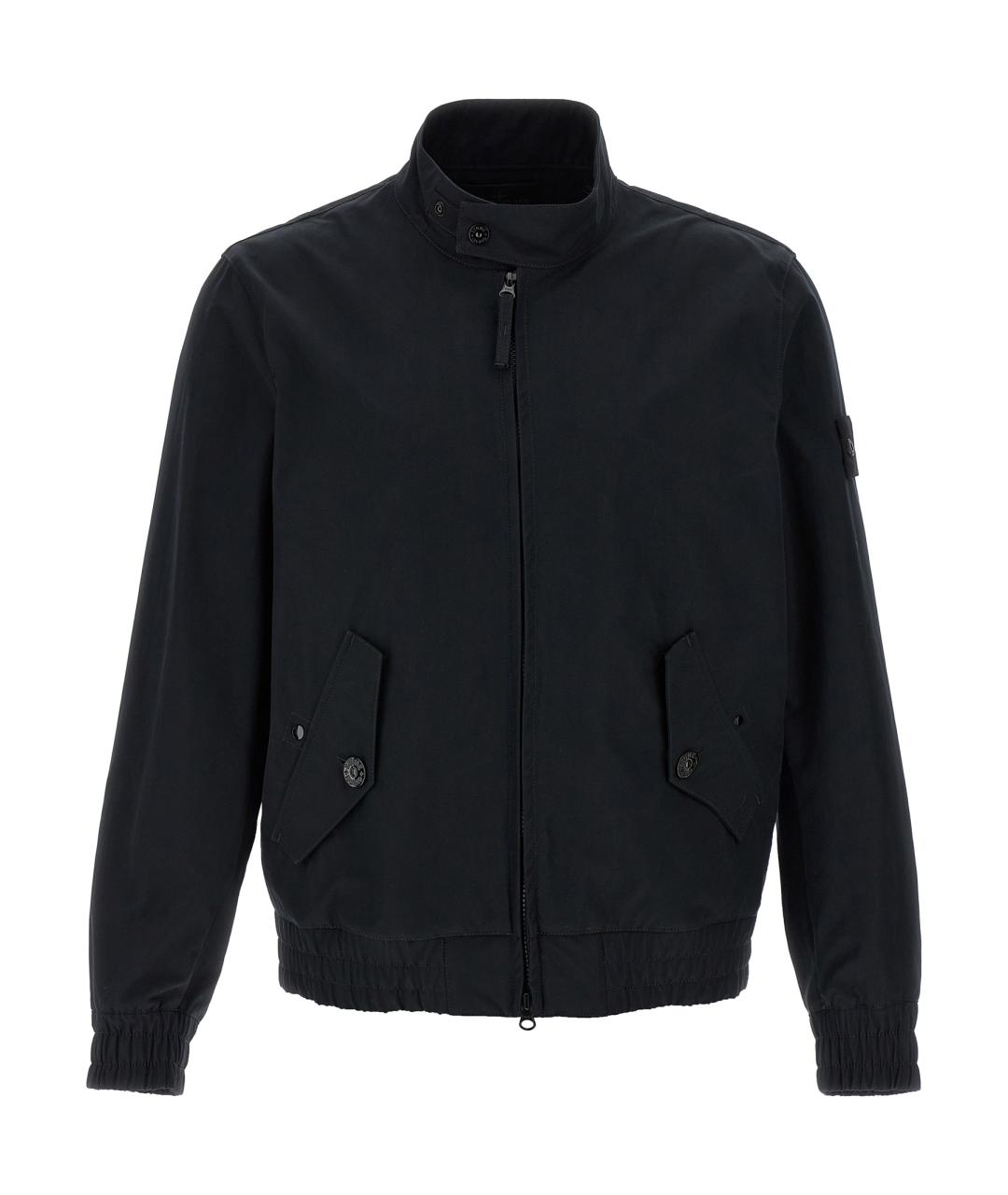STONE ISLAND Черная хлопковая куртка, фото 1