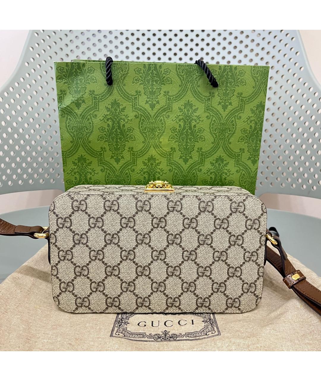 GUCCI Хаки сумка через плечо, фото 2