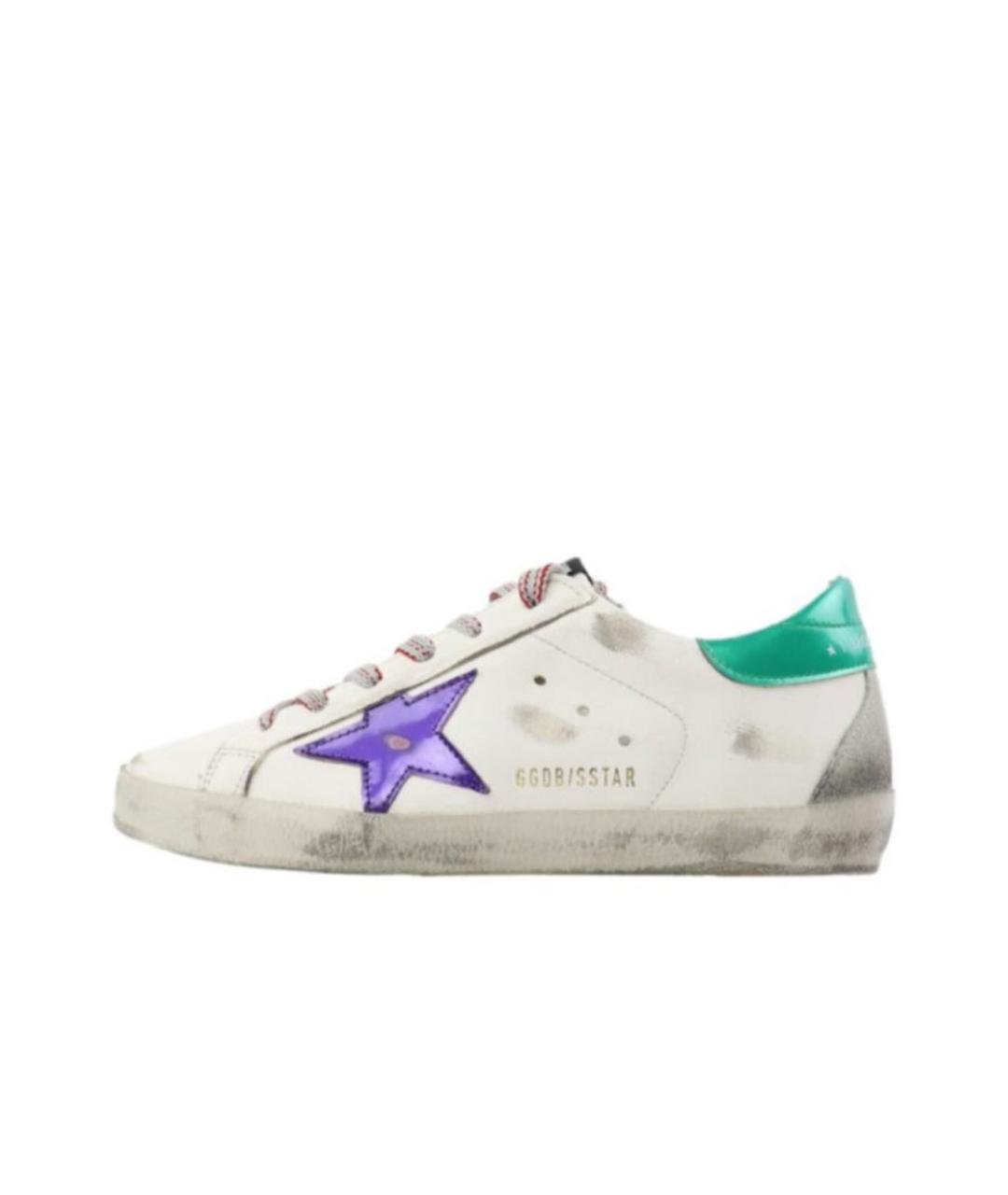 GOLDEN GOOSE DELUXE BRAND Белые кожаные кеды, фото 2