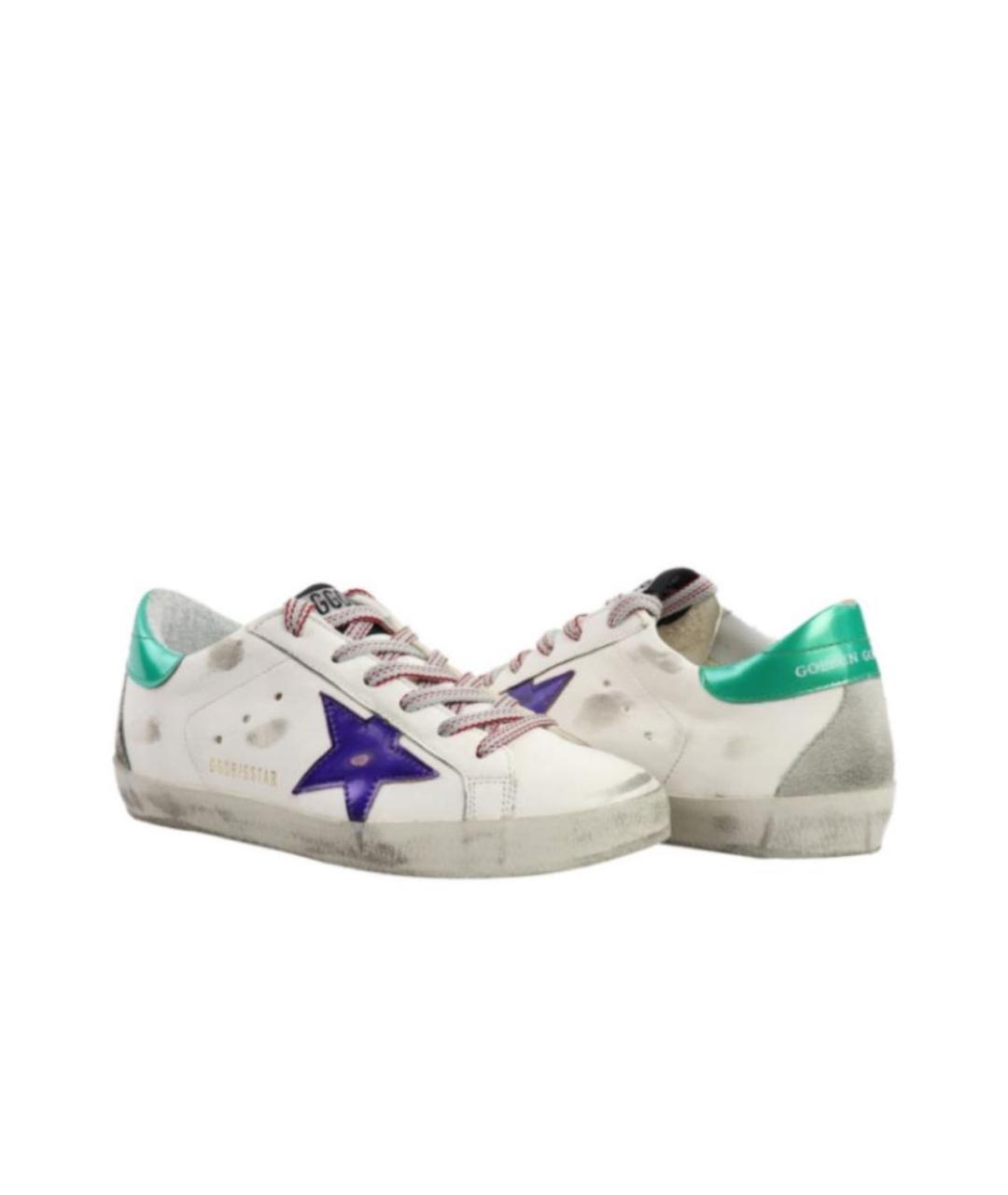 GOLDEN GOOSE DELUXE BRAND Белые кожаные кеды, фото 4