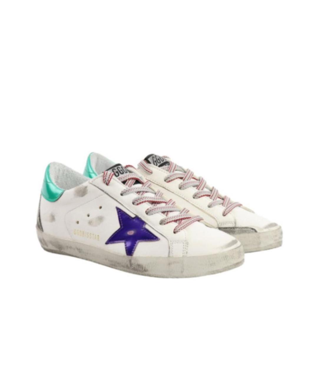 GOLDEN GOOSE DELUXE BRAND Белые кожаные кеды, фото 3