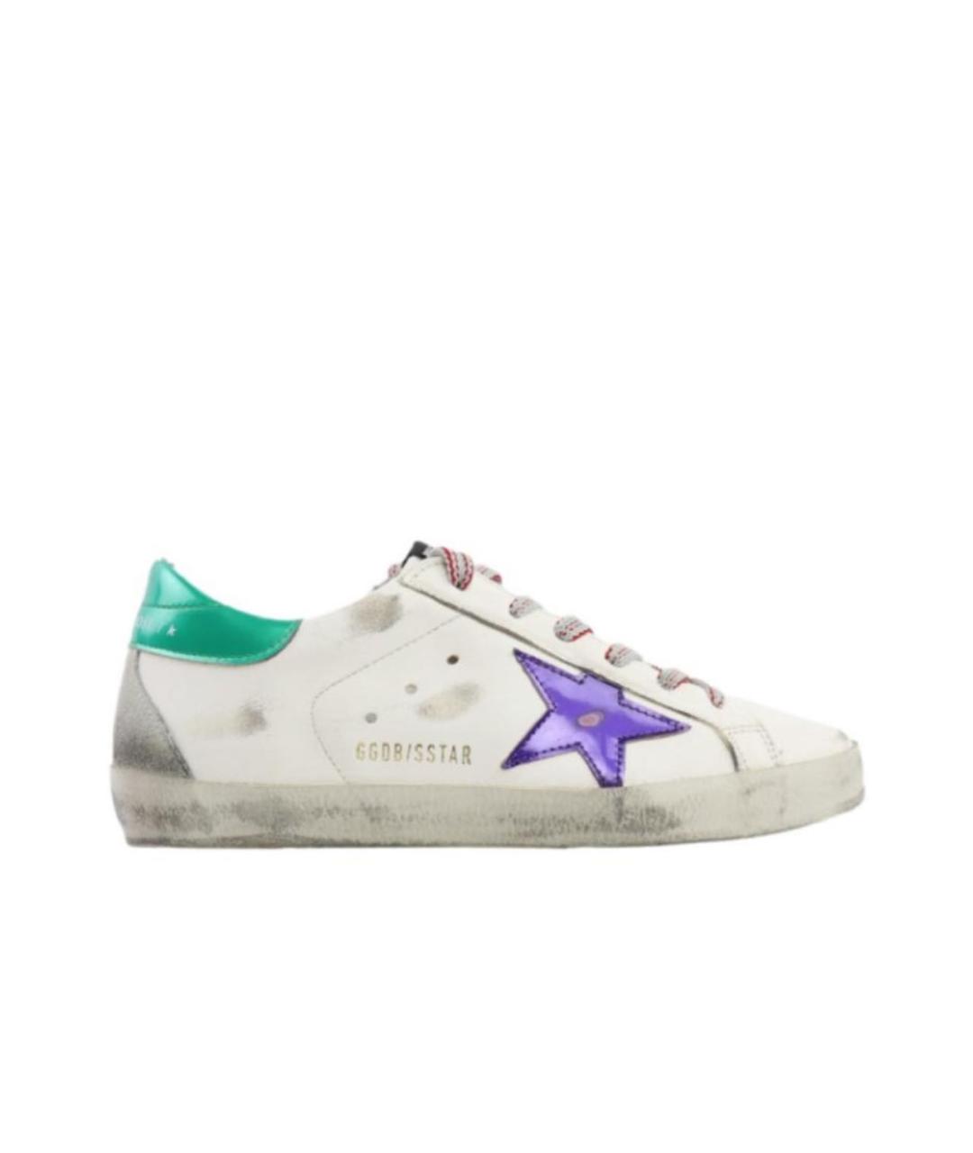 GOLDEN GOOSE DELUXE BRAND Белые кожаные кеды, фото 1