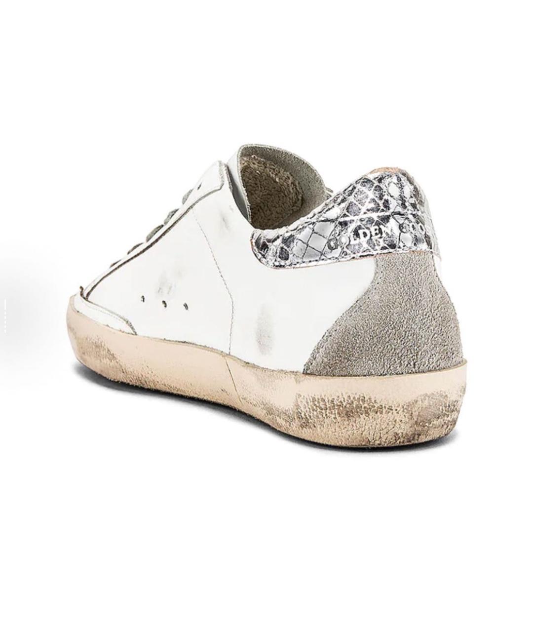 GOLDEN GOOSE DELUXE BRAND Бежевые кожаные кеды, фото 4