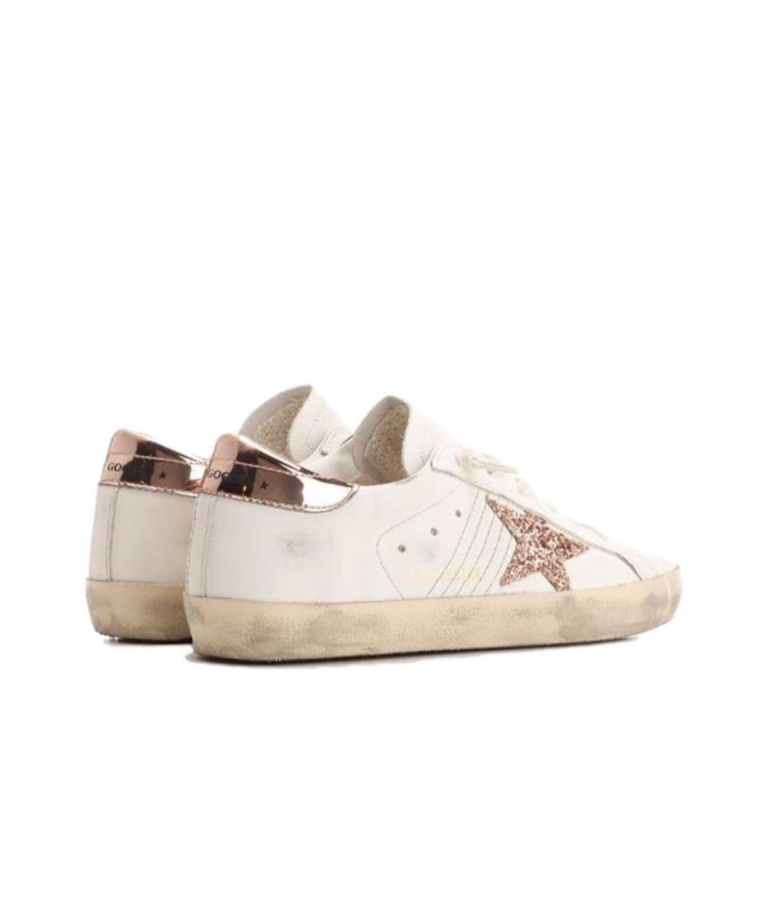 GOLDEN GOOSE DELUXE BRAND Розовые кожаные кеды, фото 4