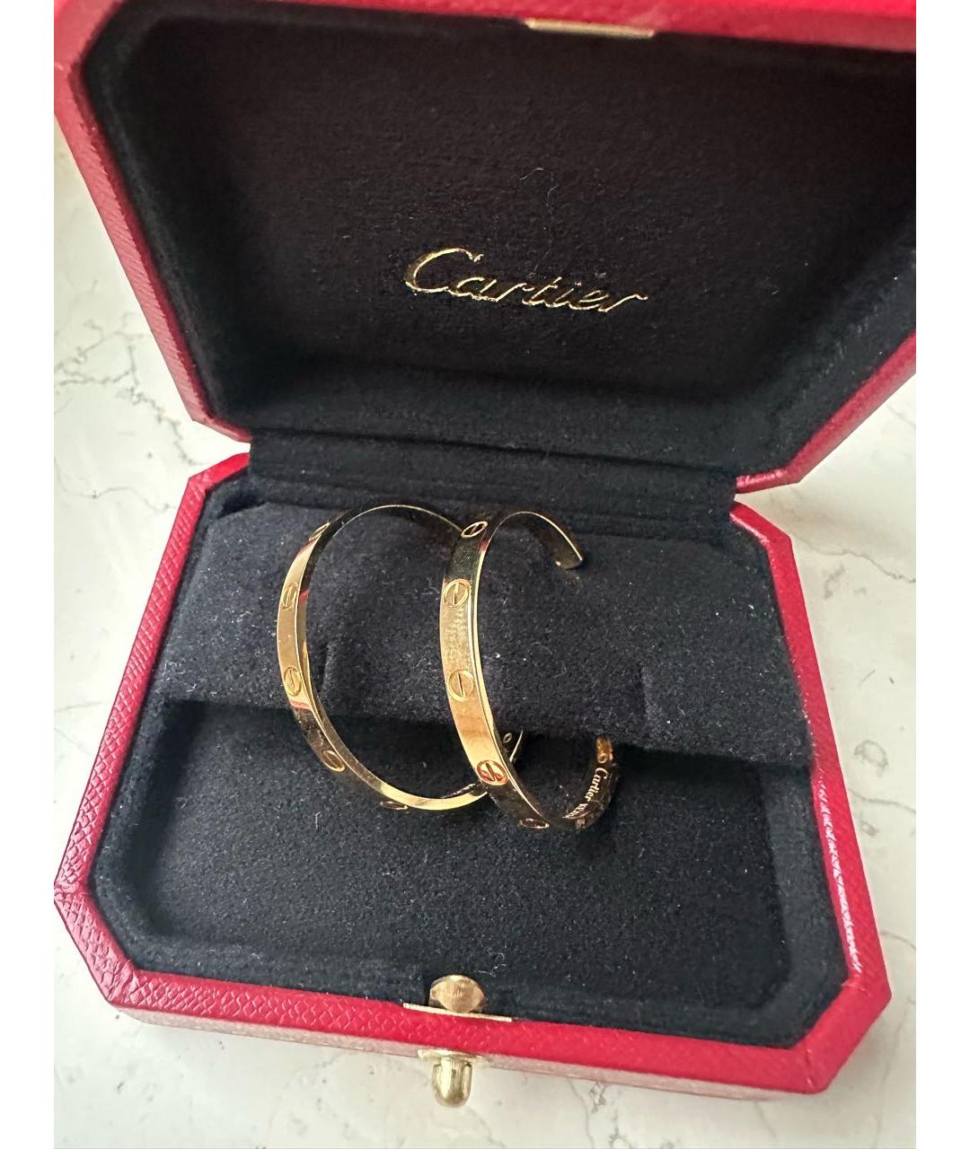 CARTIER Золотые серьги из желтого золота, фото 3