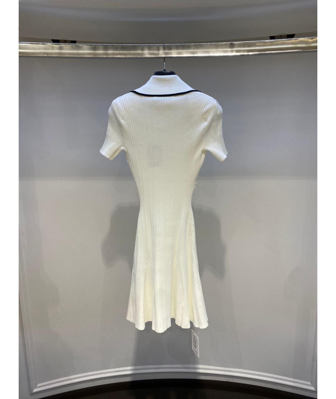 SELF-PORTRAIT Белое вискозное платье, фото 3