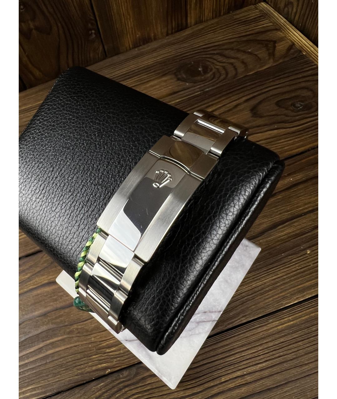 ROLEX Темно-синие часы из белого золота, фото 5