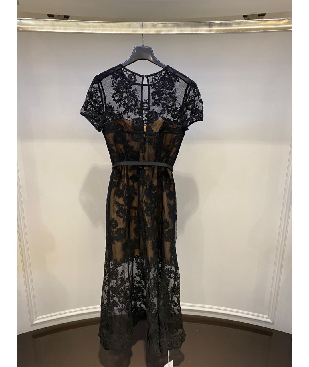 SELF-PORTRAIT Черное полиэстеровое платье, фото 5