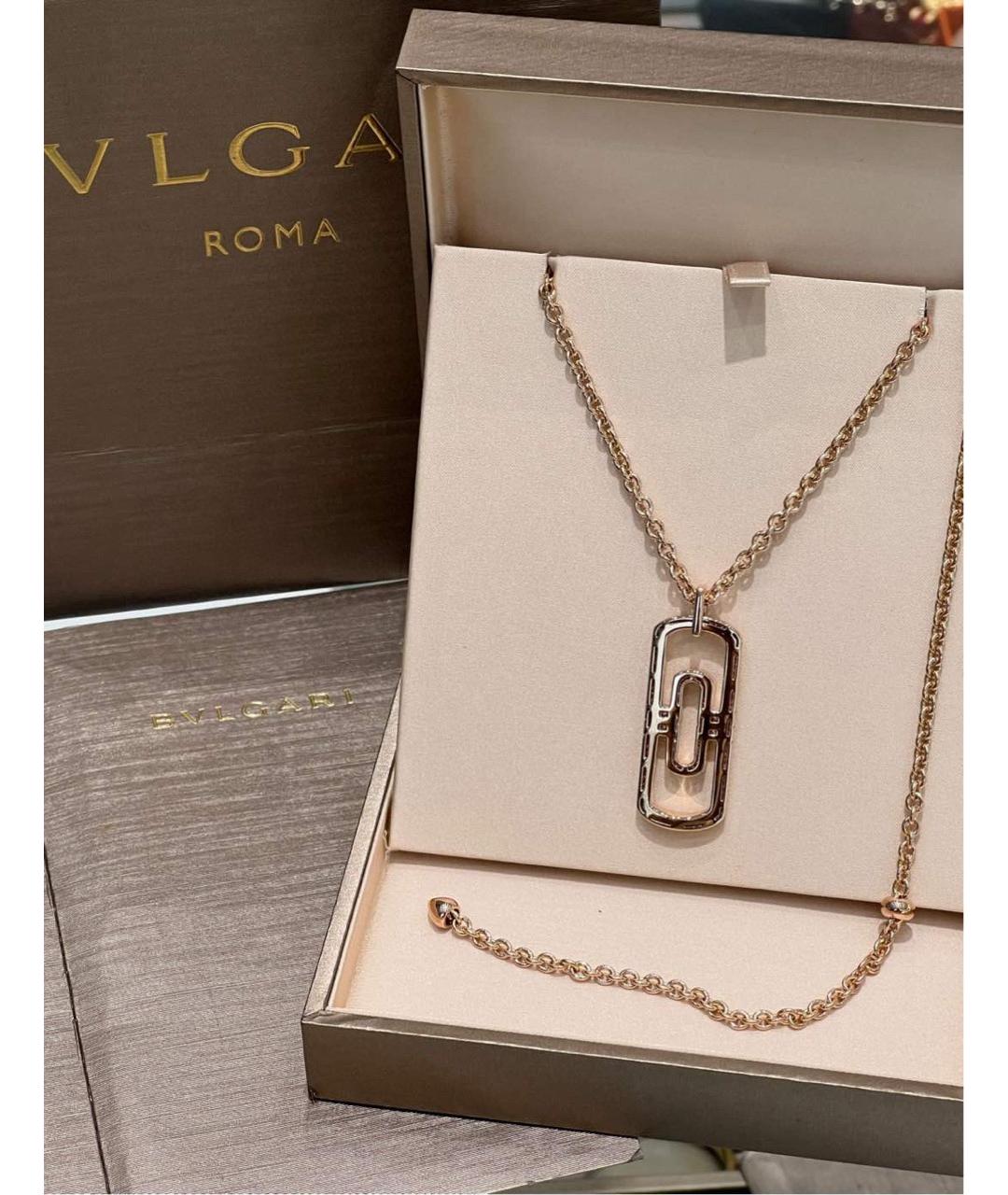 BVLGARI Золотое колье из розового золота, фото 2