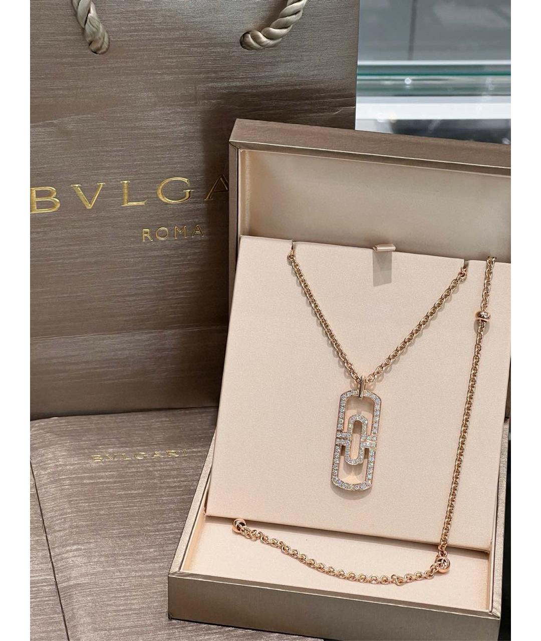 BVLGARI Золотое колье из розового золота, фото 7