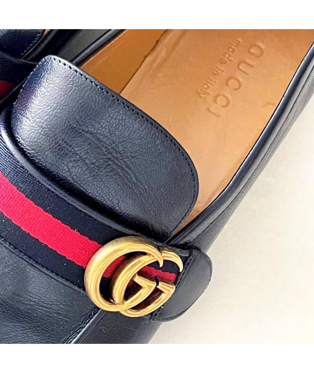 GUCCI Кожаные лоферы, фото 3