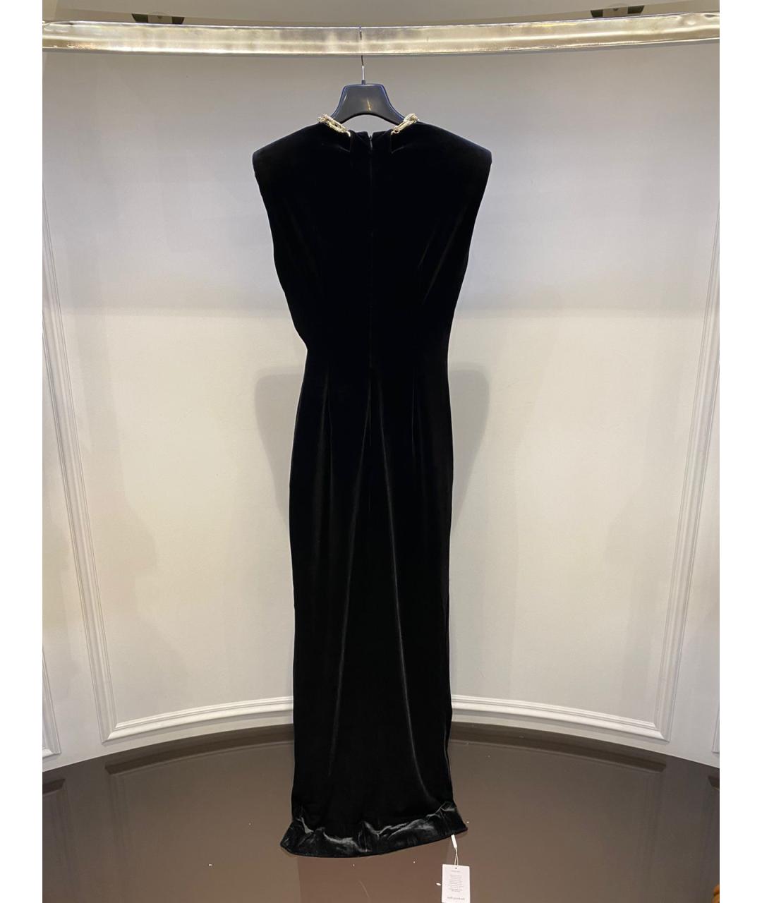 SELF-PORTRAIT Черное полиэстеровое платье, фото 5