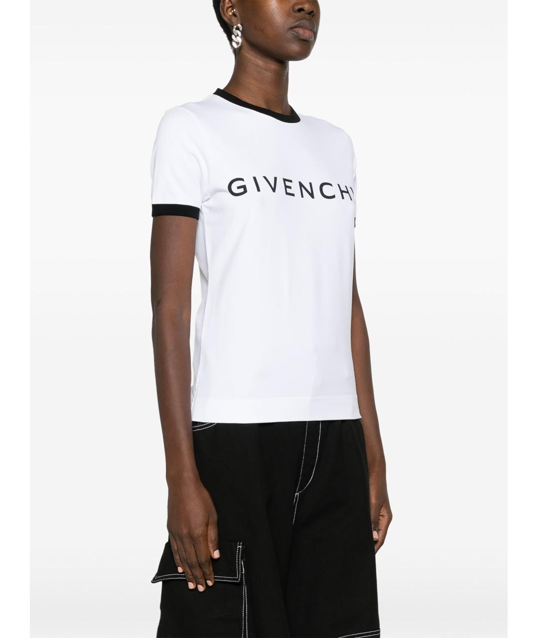 GIVENCHY Белая хлопковая футболка, фото 3