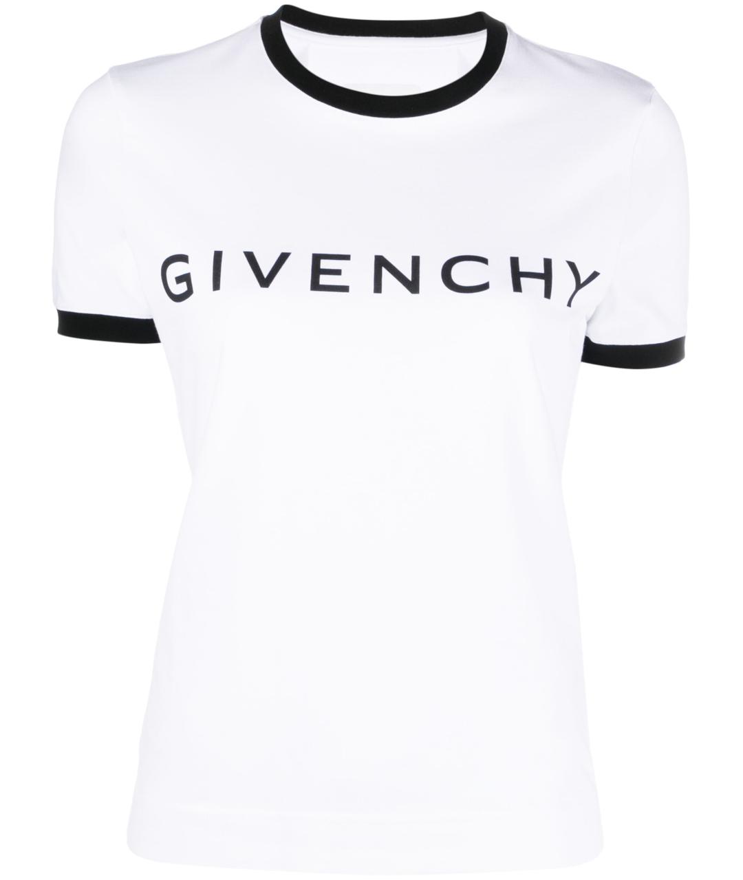 GIVENCHY Белая хлопковая футболка, фото 1