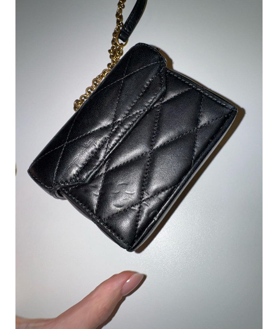 SAINT LAURENT Черная кожаная сумка через плечо, фото 7