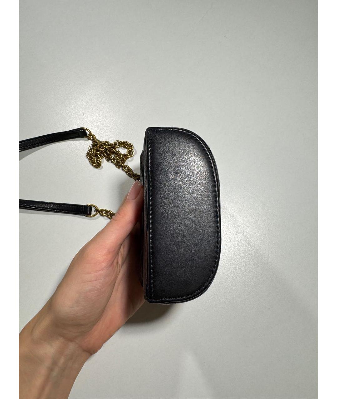 SAINT LAURENT Черная кожаная сумка через плечо, фото 4