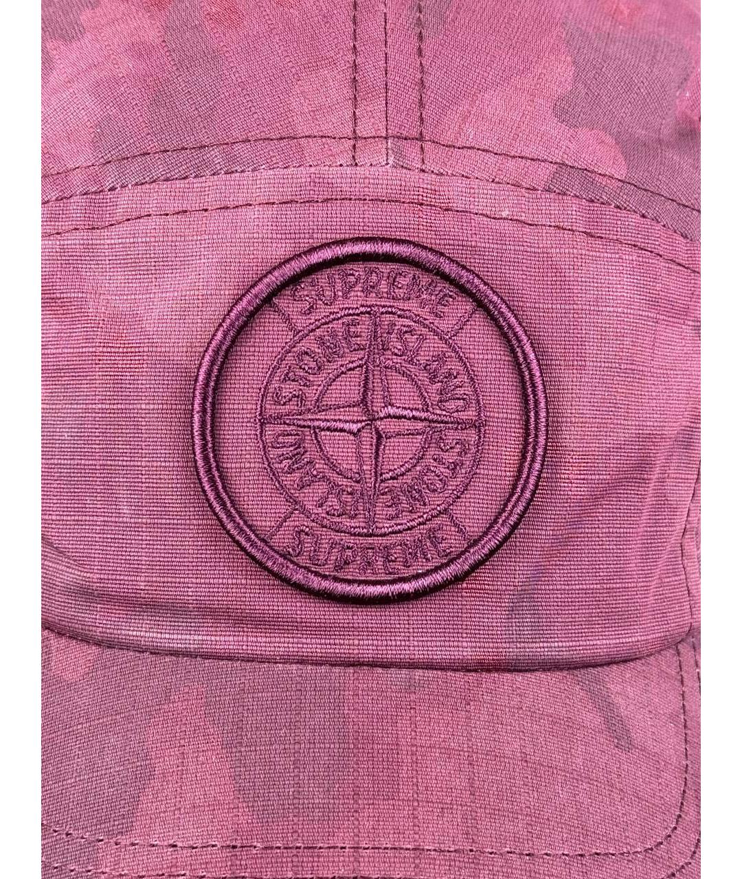 STONE ISLAND Бордовая кепка/бейсболка, фото 7