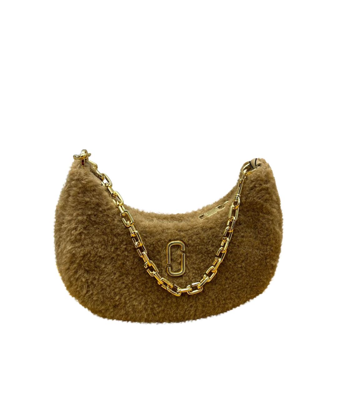 MARC JACOBS Бежевая меховая сумка с короткими ручками, фото 1