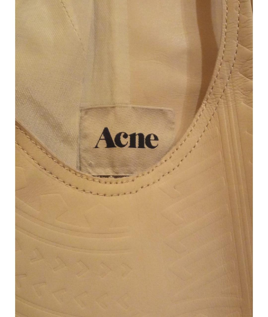 ACNE STUDIOS Белый кожаный жилет, фото 3