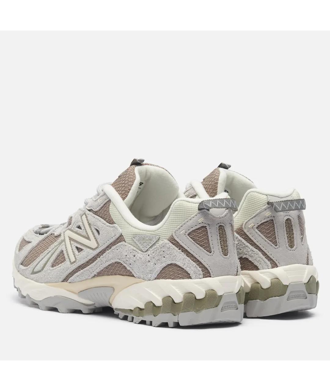 NEW BALANCE Бежевые замшевые низкие кроссовки / кеды, фото 4