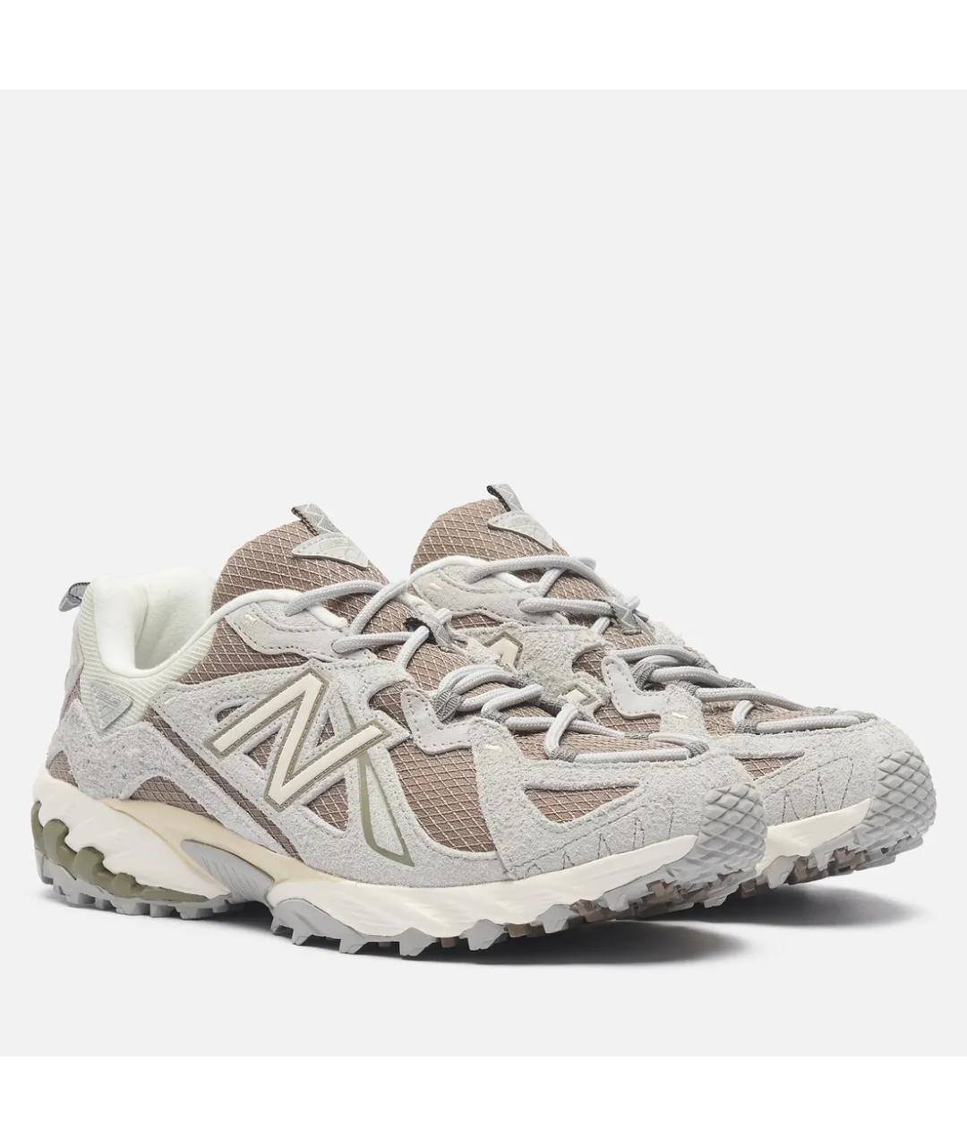 NEW BALANCE Бежевые замшевые низкие кроссовки / кеды, фото 2