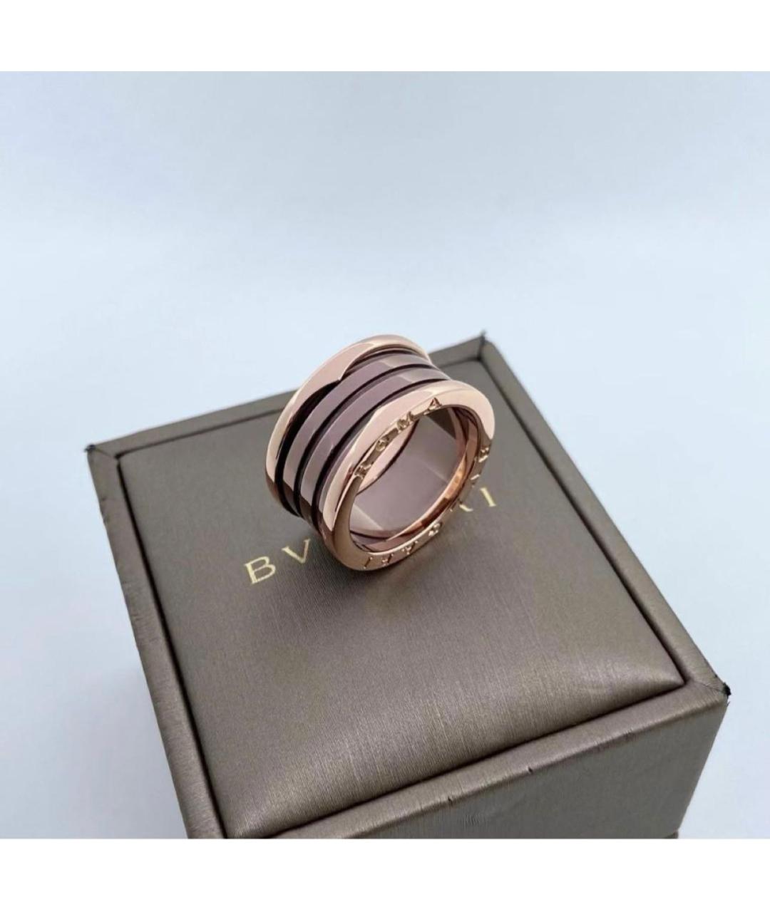 BVLGARI Коричневое кольцо из розового золота, фото 7