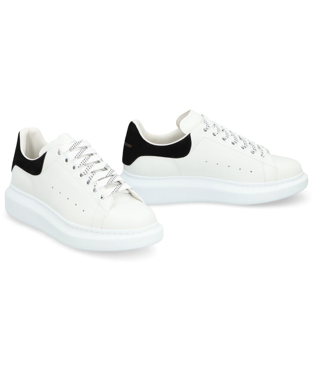 ALEXANDER MCQUEEN Белые кожаные кроссовки, фото 3