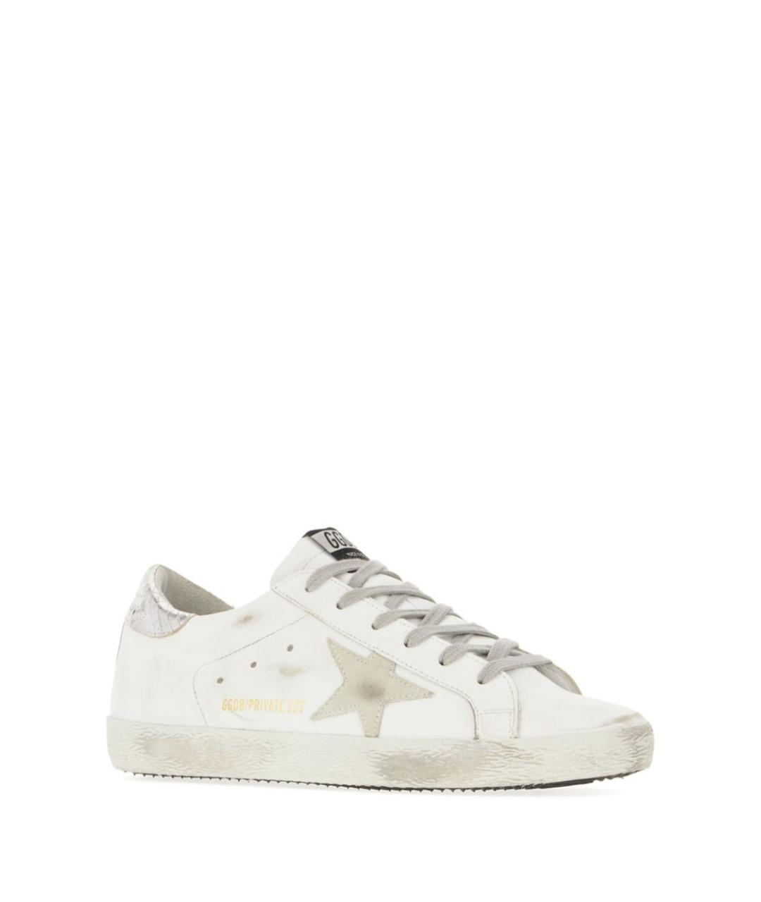GOLDEN GOOSE DELUXE BRAND Белые кожаные кеды, фото 2