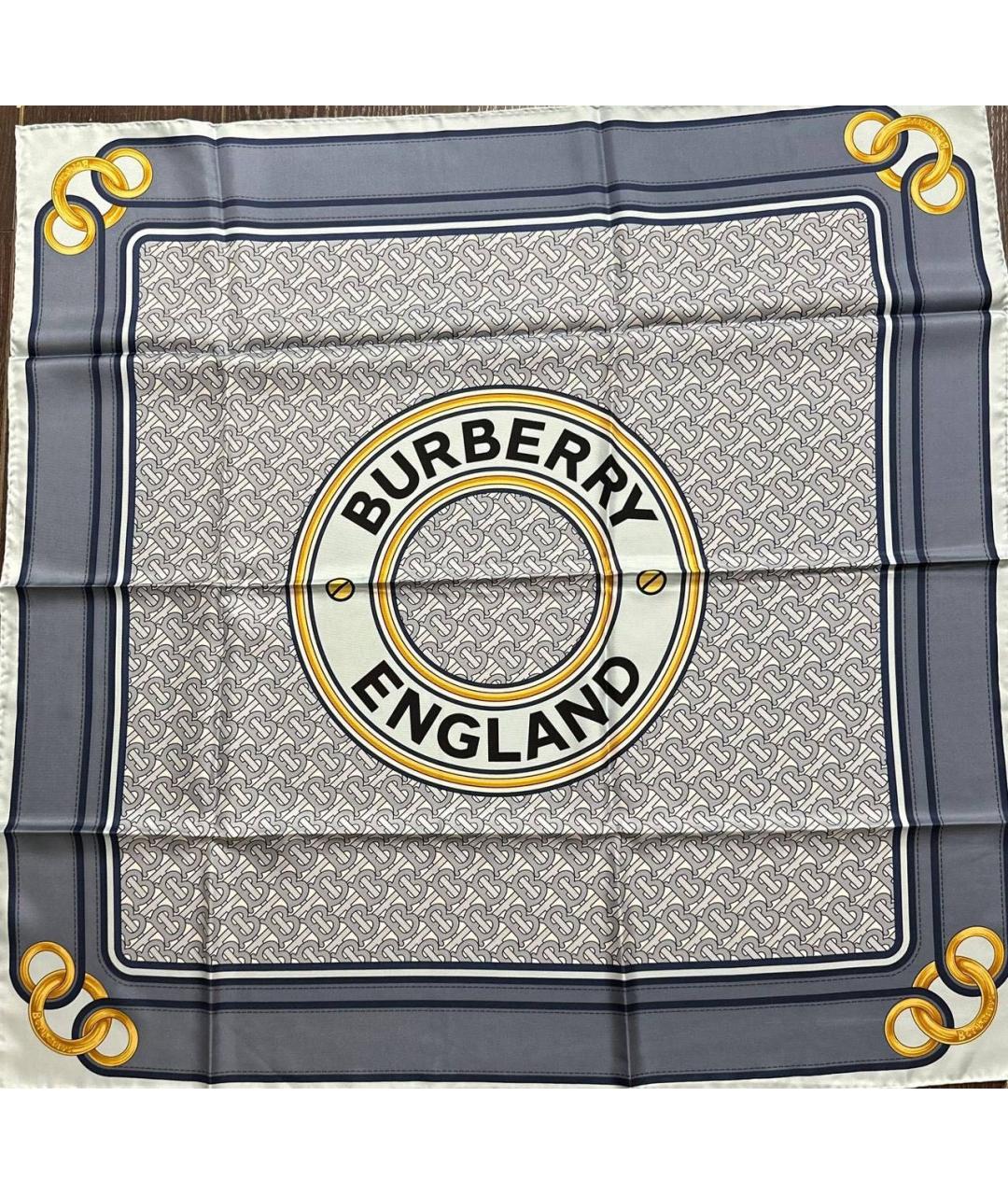 BURBERRY Мульти шелковый платок, фото 4