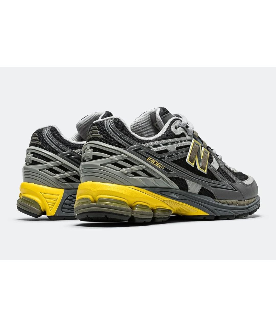 NEW BALANCE Серые кожаные низкие кроссовки / кеды, фото 3
