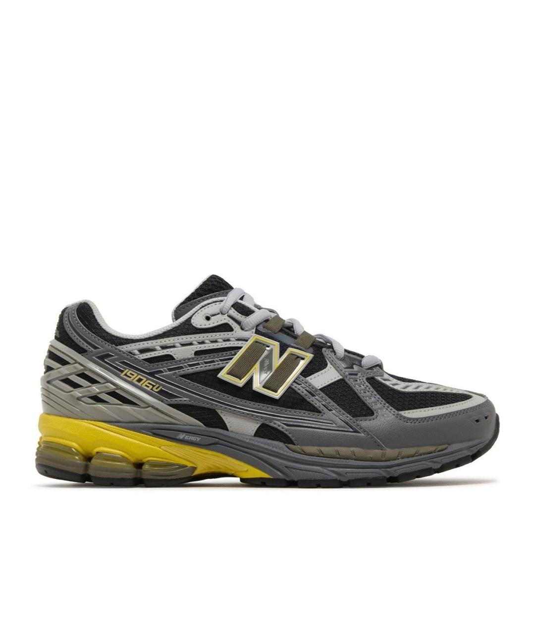 NEW BALANCE Серые кожаные низкие кроссовки / кеды, фото 5