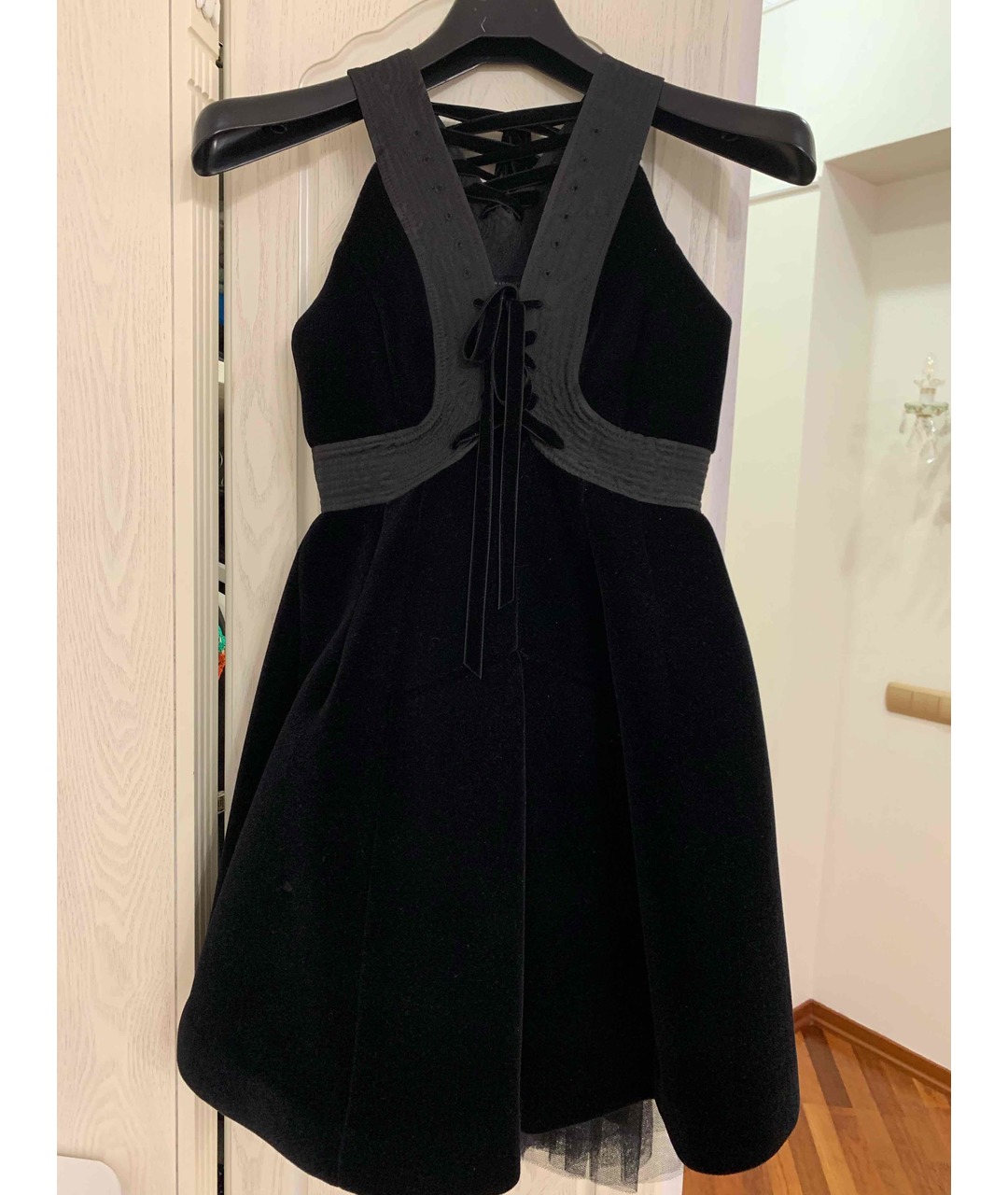 MARC JACOBS Черное бархатное вечернее платье, фото 3