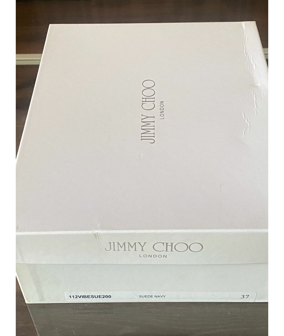 JIMMY CHOO Темно-синие замшевые туфли, фото 7