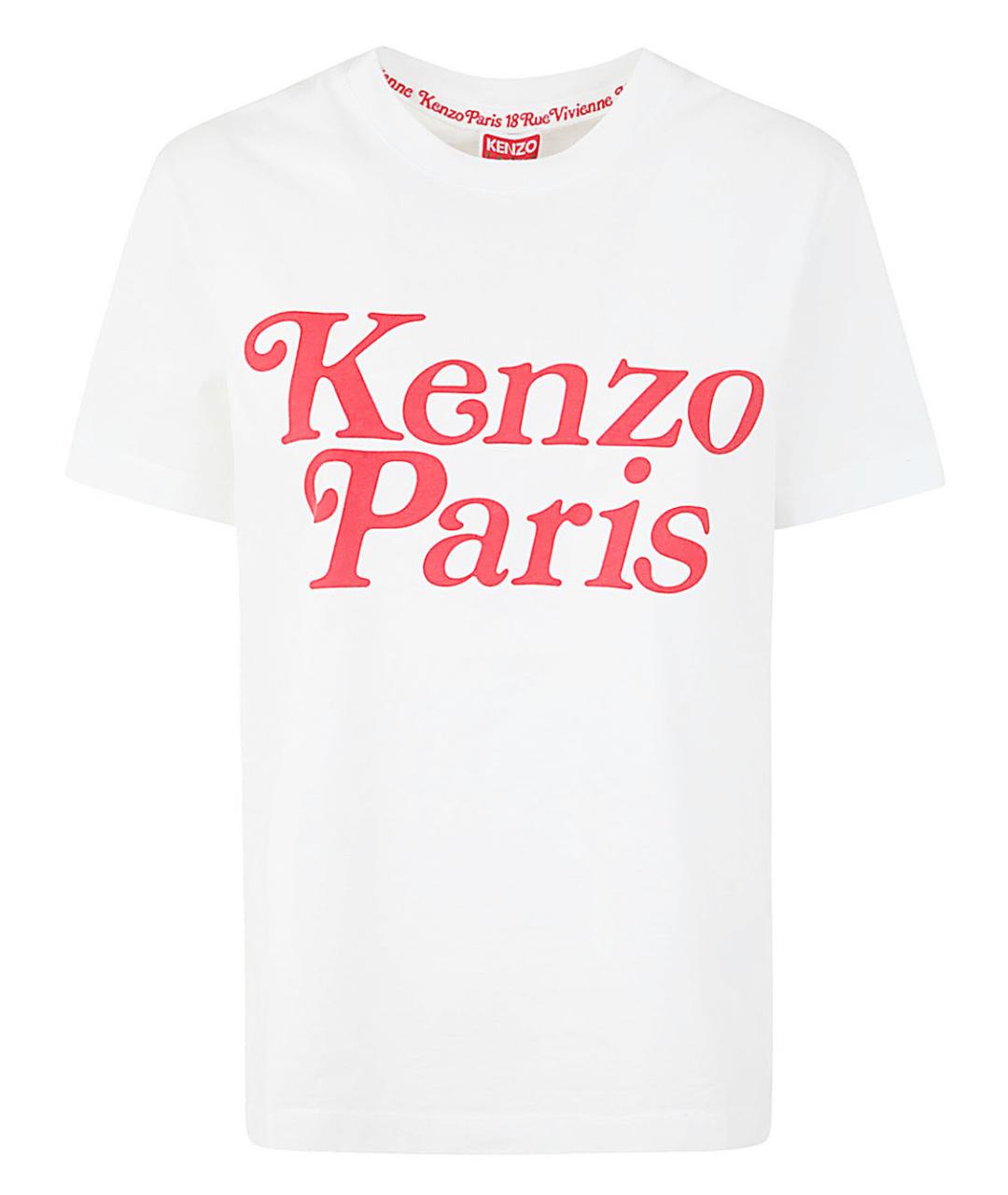 KENZO Белая хлопковая футболка, фото 1