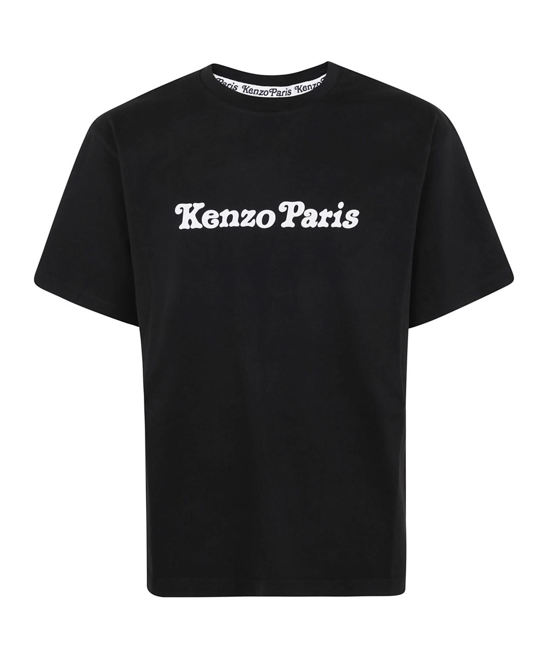 KENZO Черная хлопковая футболка, фото 3