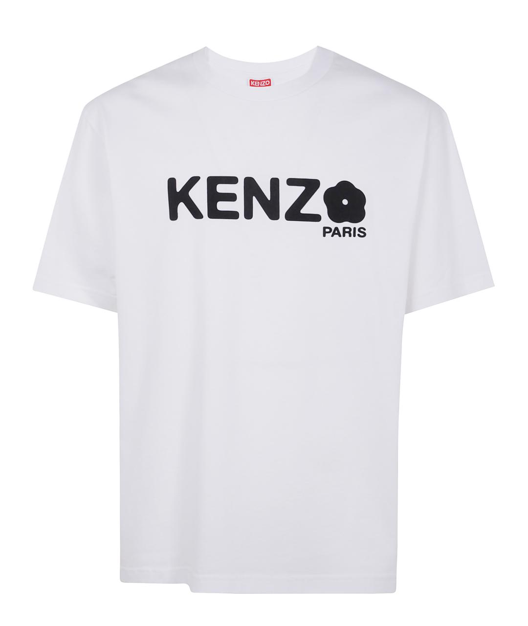 KENZO Белая хлопковая футболка, фото 1