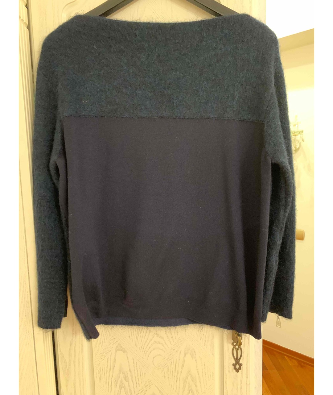 LOUIS VUITTON PRE-OWNED Синий вискозный джемпер / свитер, фото 2