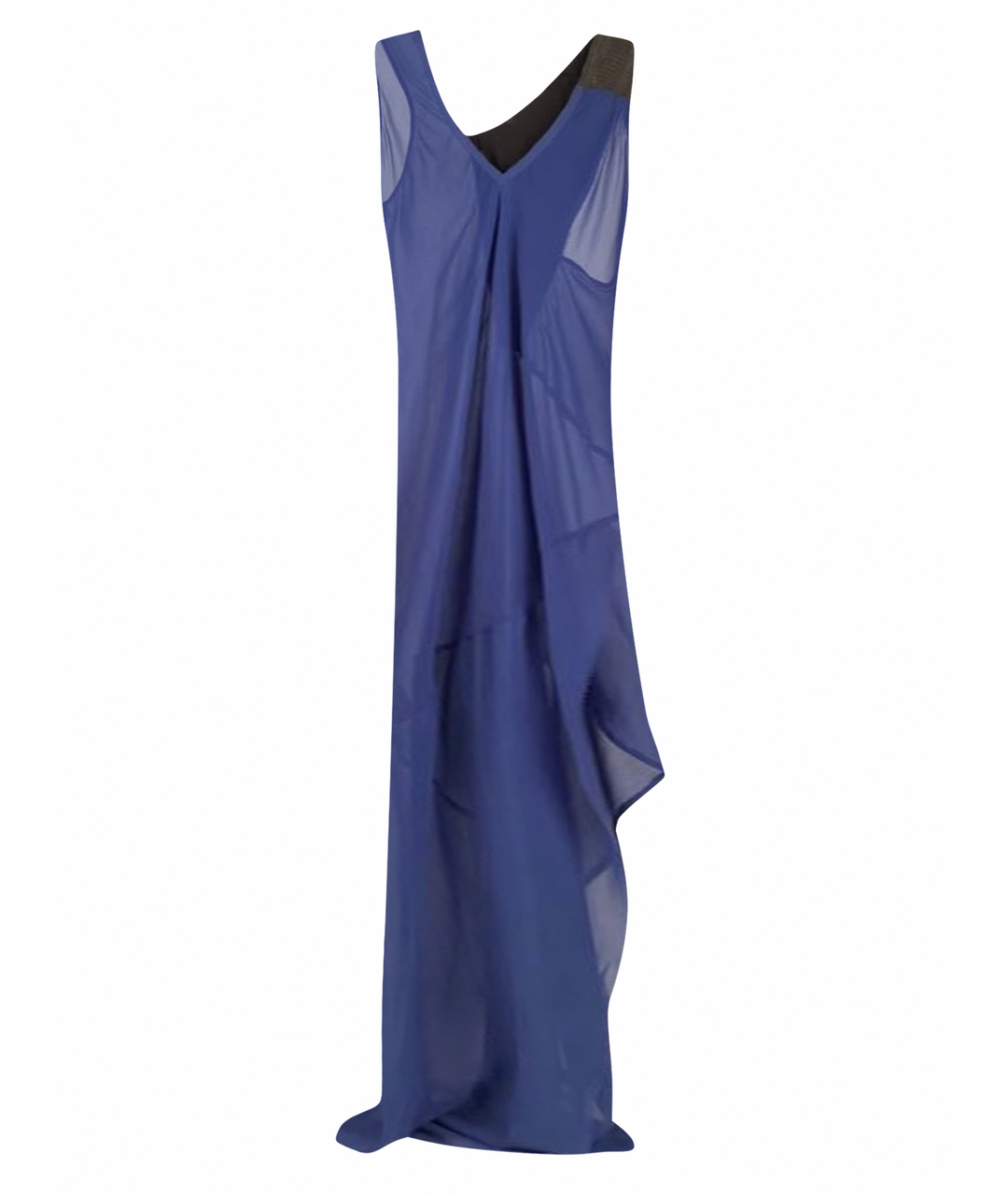 ILARIA NISTRI Синее шелковое платье, фото 1