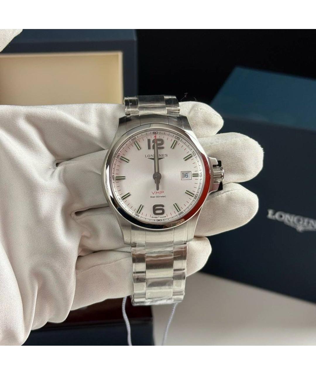 LONGINES Белые часы, фото 9