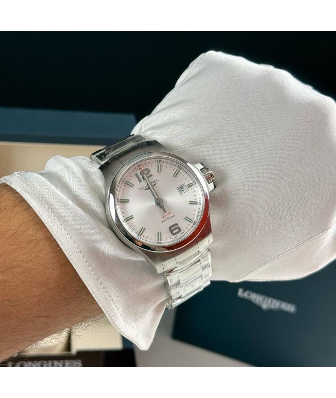 LONGINES Белые часы, фото 8