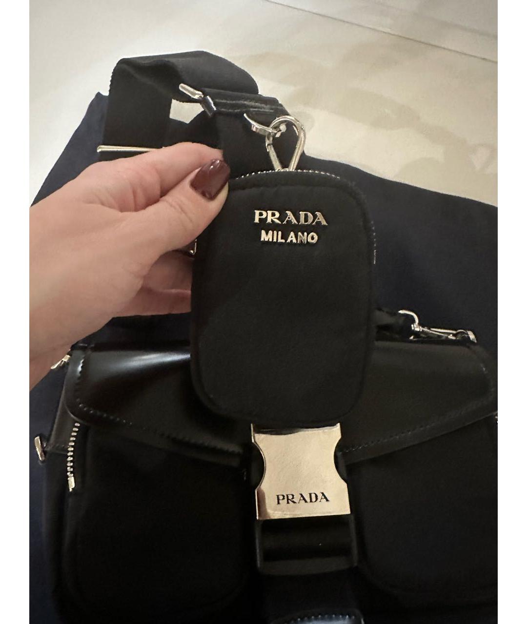 PRADA Черная сумка через плечо, фото 4